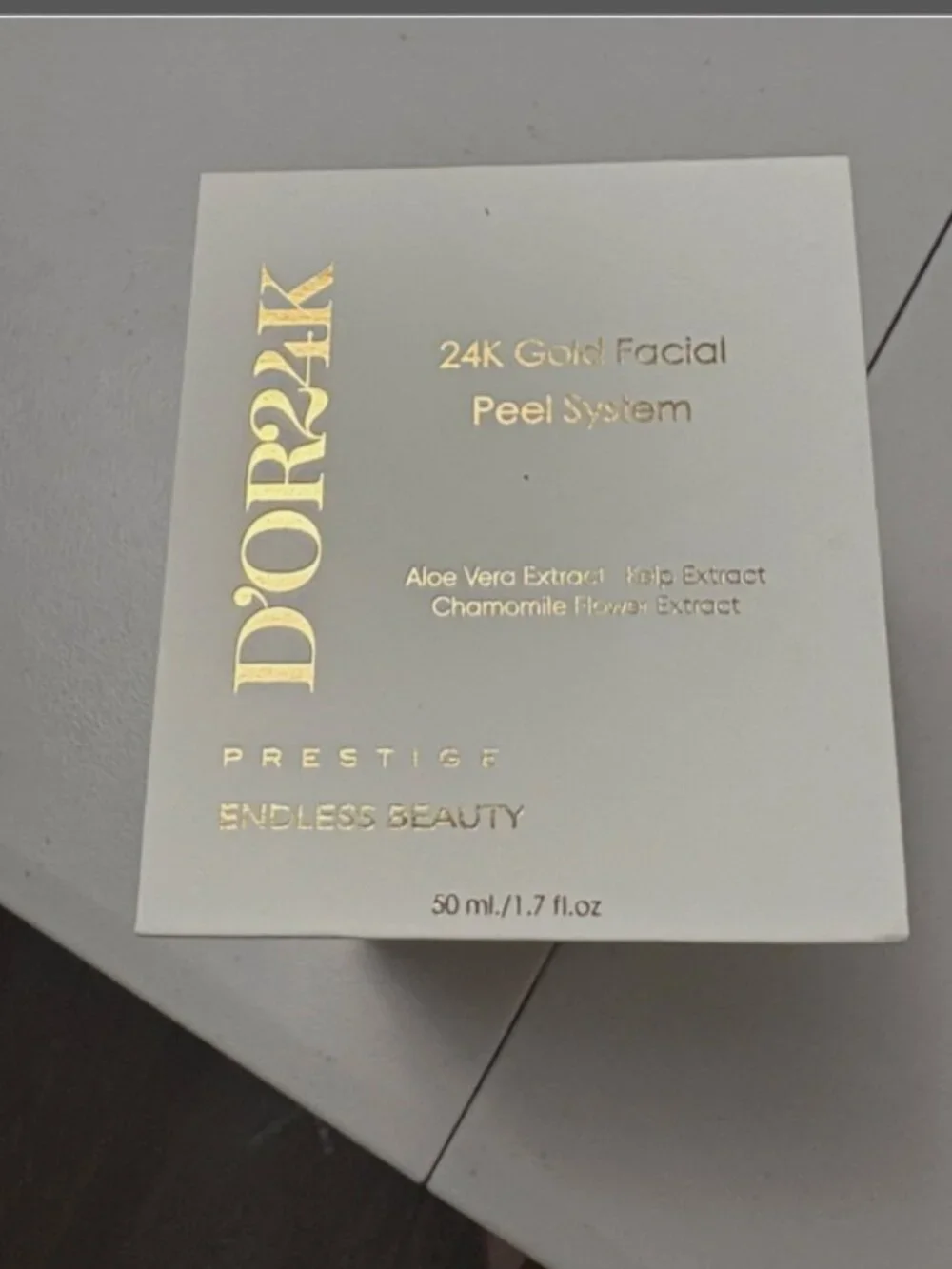 D’OR24K Prestige Endless Beauty 24K Gold Facial Peel System Mask Exfolliate NEW